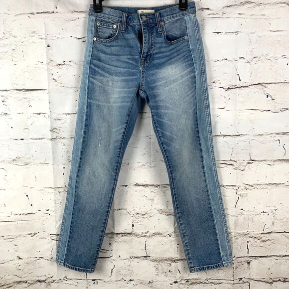 Madewell Jeans Cruiser Straight Women’s Size 24 Blue Denim G7689 Cowboy Carter - Picture 1 of 7